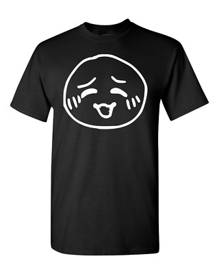 Silly Face T-Shirt Emoji T-shirt Custom Graphic Tee 
