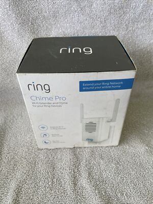 NEW Ring Chime Pro Wi-Fi Extender & Indoor Chime for Ring Devices White 88PR0 M3