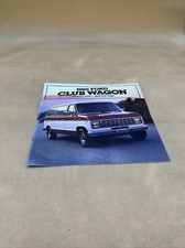 1985 FORD CLUB WAGON DEALER SHOWROOM SALES BROCHURE CATALOG GUIDE BOOKLET