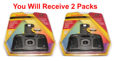 2-Pack Kodak Advantix 3700IX APS Film Camera Advanced Photo System Flash Date