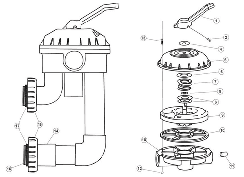 272409 High Flow Valve 5 Spoke Spider Gasket, Fits Pentaiar Praher / PacFab 2" - Picture 2 of 2