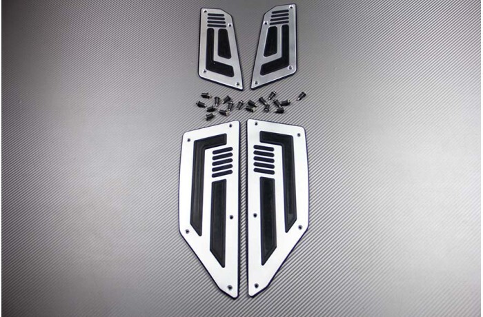 Kit repose-pieds YAMAHA TMAX 530 2012 2013 2014 accessoire scooter alu argent