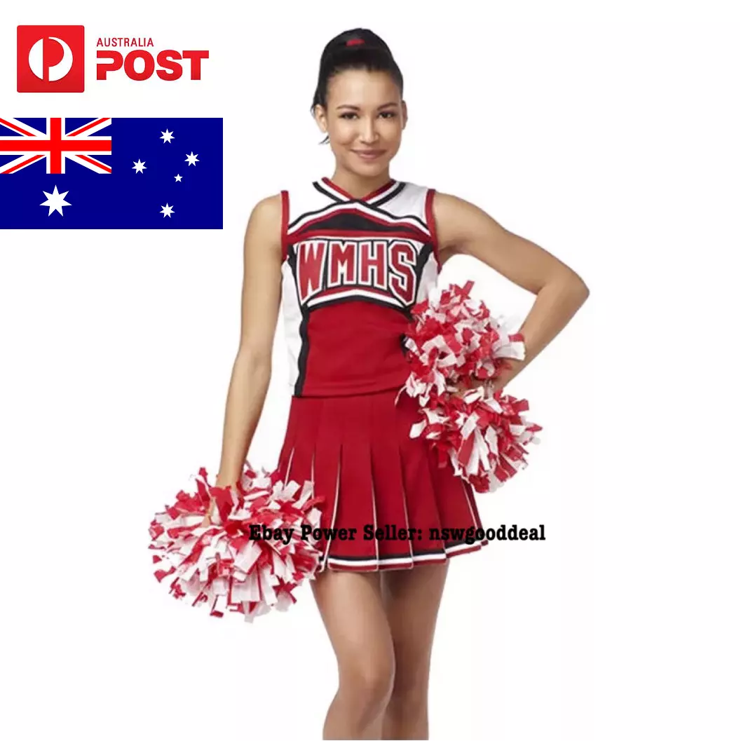 Cheerleader Costume High School Musical Uniform Girls Glee Outfit Dress  Clothes