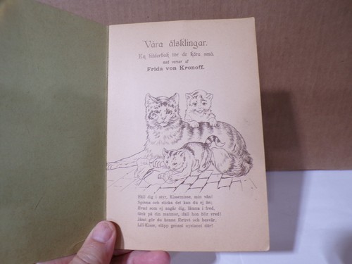 1900s Vara Alsklingar Swedish Softcover children's Book #821 Some Color Photos - Foto 2 di 10
