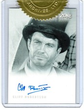 THE COMPLETE TWILIGHT ZONE 50TH ANNIVERSARY A136 CLIFF ROBERTSON AUTOGRAPH 3 CI