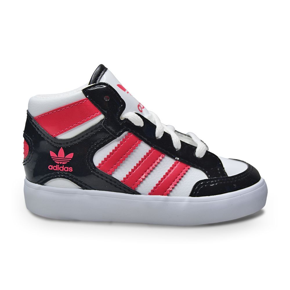 Кроссовки Adidas Hard Court Hi Infants M21486 UK 7.5 Белые Черные розовые