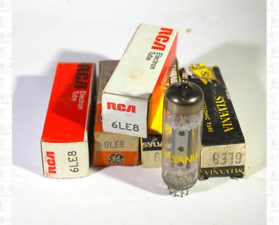 Assorted Brands 6LE8 Vacuum Tubes NOS Lot Of 5 +Box