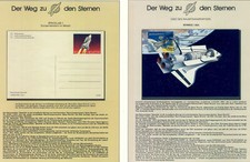 Space V55 Switzerland USA 1981 - Shuttle - 2 Postcards
