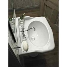 Heritage Victoria 65cm 3TH Basin White *basin only* (c5394)