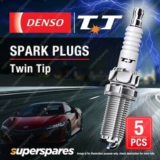5 x Denso Nickel Twin Tip Spark Plugs for Volvo XC70 Cross Country 295 XC90 275
