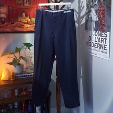 Vintage 80s Reed Work workwear navy pants. Made in USA, size 36 x 25.