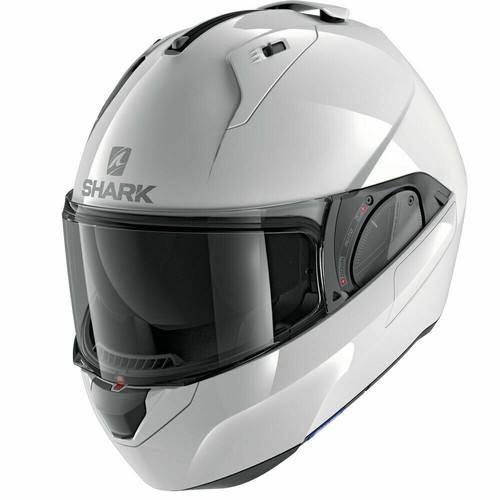 CASCO MOTO REVERSIBILE MODULARE SHARK EVO ES BIANCO LUCIDO TAGLIA XL | eBay