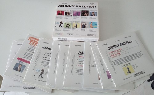 JOHNNY HALLYDAY COFFRET 10 EP .. 45 TOURS SCELLES LIMITED ACCESS LIMITE A 500 EX - Afbeelding 2 van 4