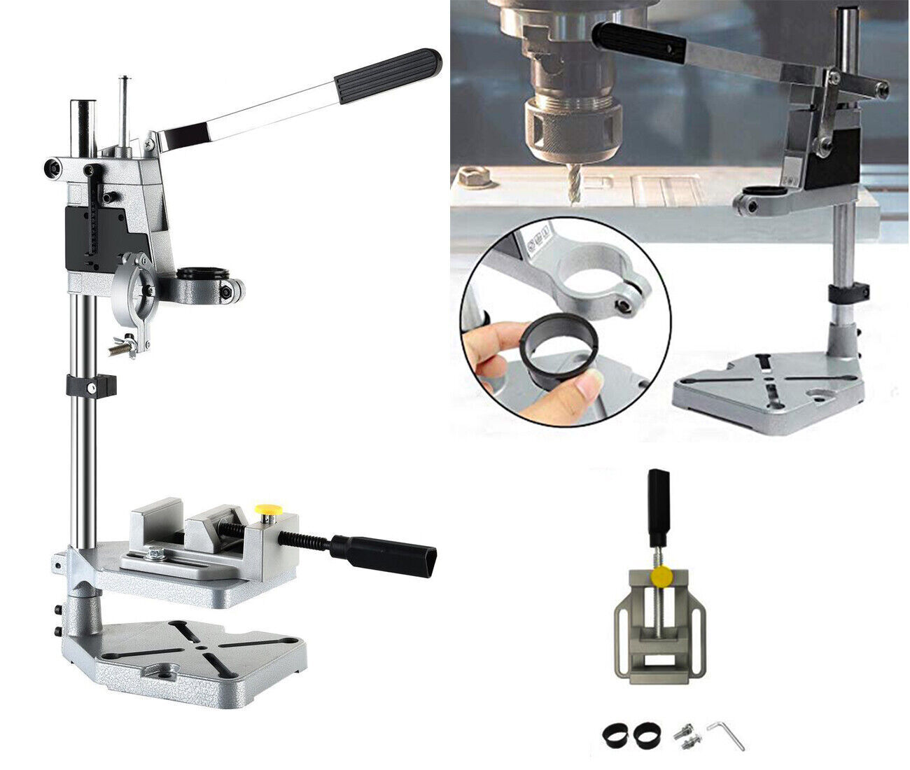 SUPPORTO PER TRAPANO DA BANCO A COLONNA 43mm PORTATRAPANO DA BANCO AM-6102B