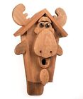 Rustic Moose Birdhouse - Amish Handmade Mushroom Wood House