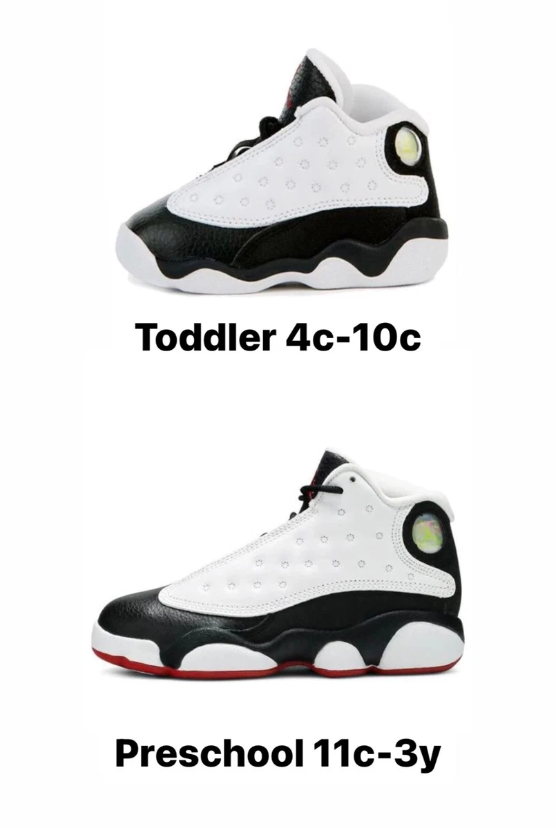 Air Jordan Retro 13 He got game White red black NEW Toddler Preschool kids boys
