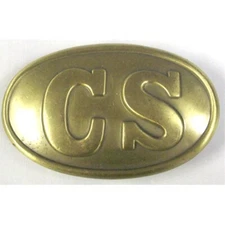 CIVIL WAR USA WAIST BELT PLATE - CSA Confederate CS Metal Replica Belt Buckle