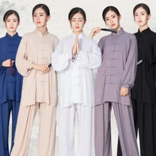 Tai Chi Cotton 6 Colors High Quality Wushu Kung Fu Clothing Kids Adult Arts Suit