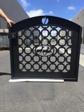 Contemporary modern metal gate, Modern Metal Gate, Custom size Art Pedestrian