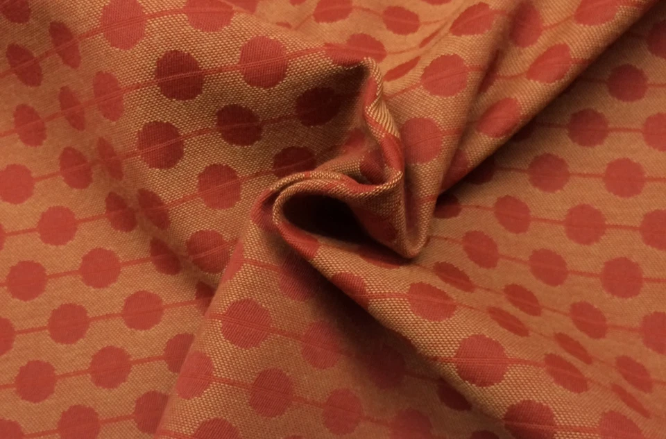 OUTDURA ECO NÉCTAR ROJO JACQUARD EXTERIOR INTERIOR TELA POR YARDA 54"W  Foto 4 de 4