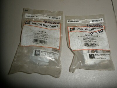 LOT OF 2 WHITE-RODGERS 3L05-4 ADJUSTABLE SNAP DISC LIMIT CONTROLS