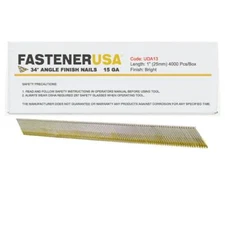 1" DA13 ANGLE FINISH NAILS 15GA BRITE 4,000ct | UDA13