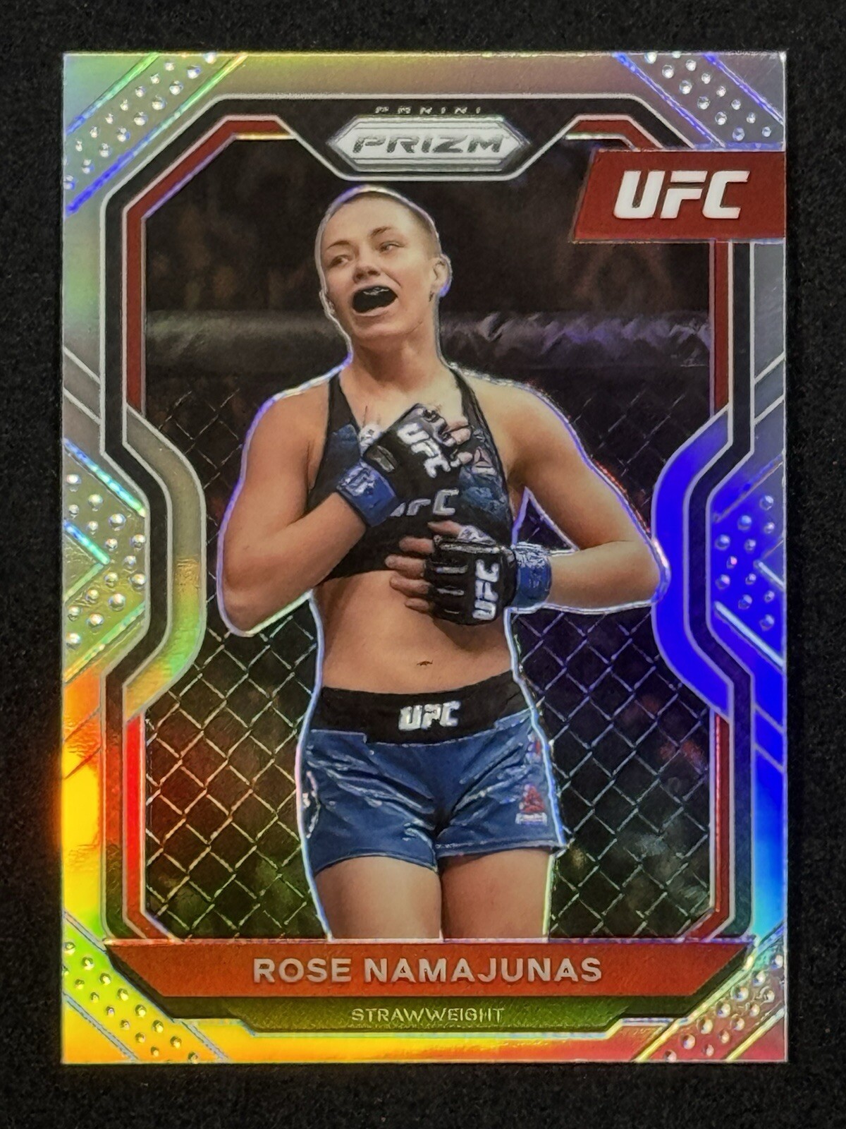 2021 Panini Prizm UFC Prizms Silver #31 Rose Namajunas