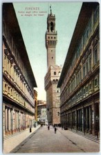 Postcard - Porticoes of the Offices, Florence, Italy