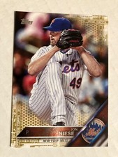 New York Mets niese 2016 made topps gold basebal card cscan