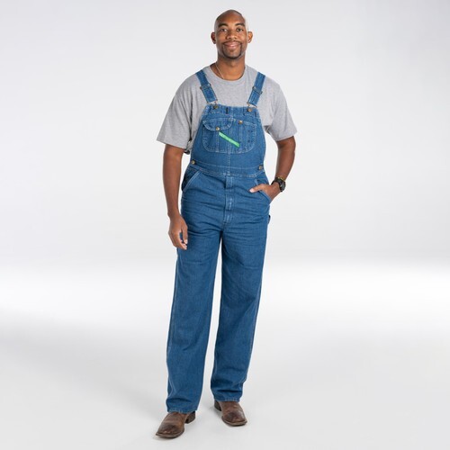 Key Apparel Enzyme Washed Denim Bib Overall NWT Full Size Free Shipping