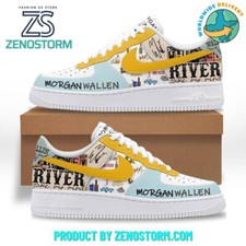 Morgan Wallen River Take My Mind Air Force 1 Shoes For Adults