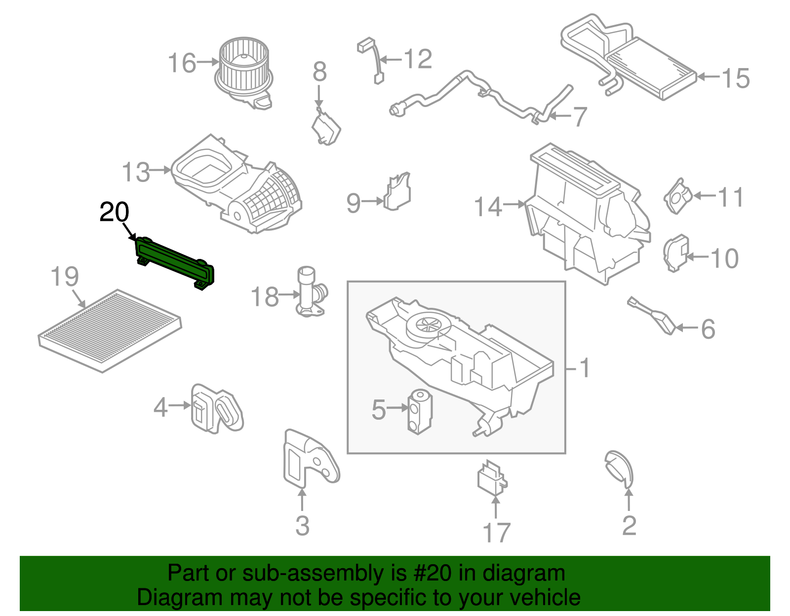 Genuine Ford Cabin Air Filter Cover AE9Z19B735A eBay
