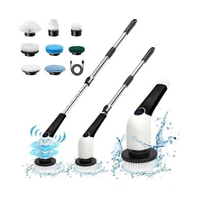 Keimi Electric Spin Scrubber, 2023 New Cordless Voice Prompt Shower Cleaning ...