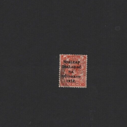 Ireland KG5 19222d "Rialtar" OVERPRINT 1st "2" of date by hand THOM