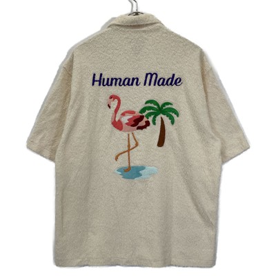 HUMAN MADE Logo/Flamingo Embroidered Pile Open Collar Shirt/ tops