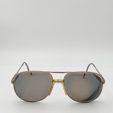 Vintage Freeport F264 Silver Metal Pilot Sunglasses FRAMES ONLY