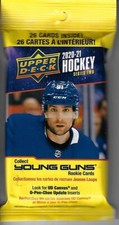 Upper Deck Hockey 2020 2021 Series Two Pack Young Guns Rookie Cards Cello Fat