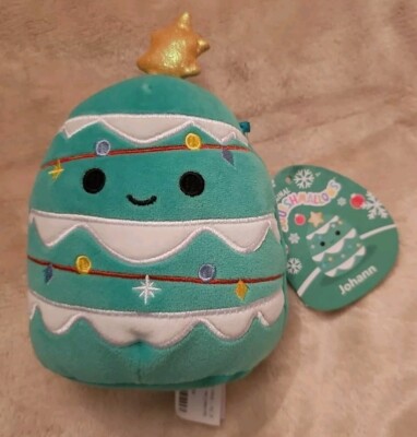 Squishmallows Johann the Christmas Tree 5'', New With Tags