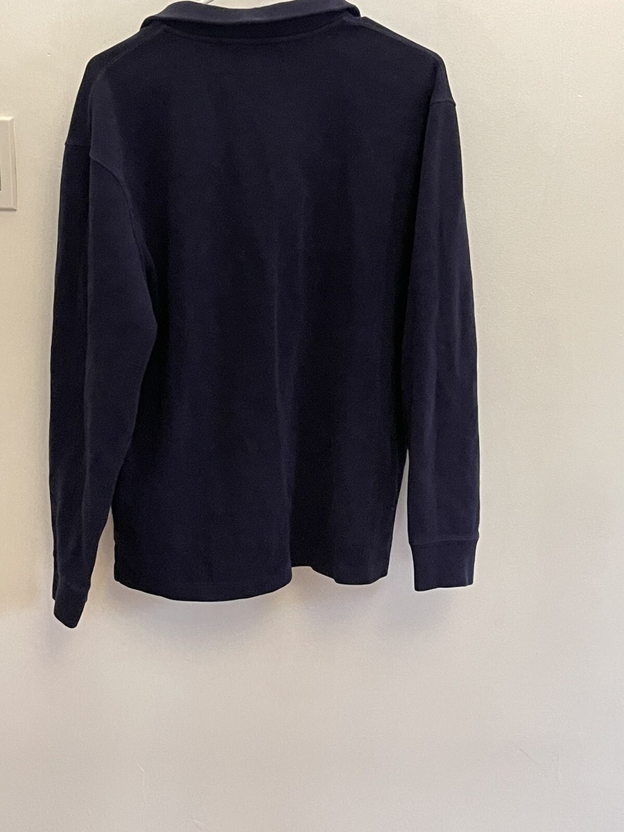 Polo Ralph Lauren 1/4-Zip Pullover blue sz LARGE | eBay