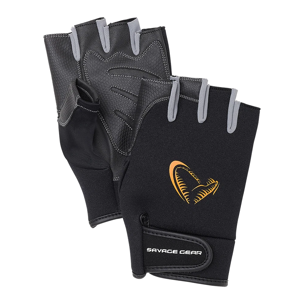 Savage Gear Neoprene Half Finger Glove M L XL Neoprene Fishing Glove