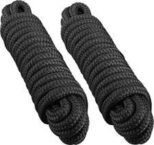 Boat Dock Lines 3/4" x 50ft - Double Braided Nylon Boat Ropes for Docking wit...