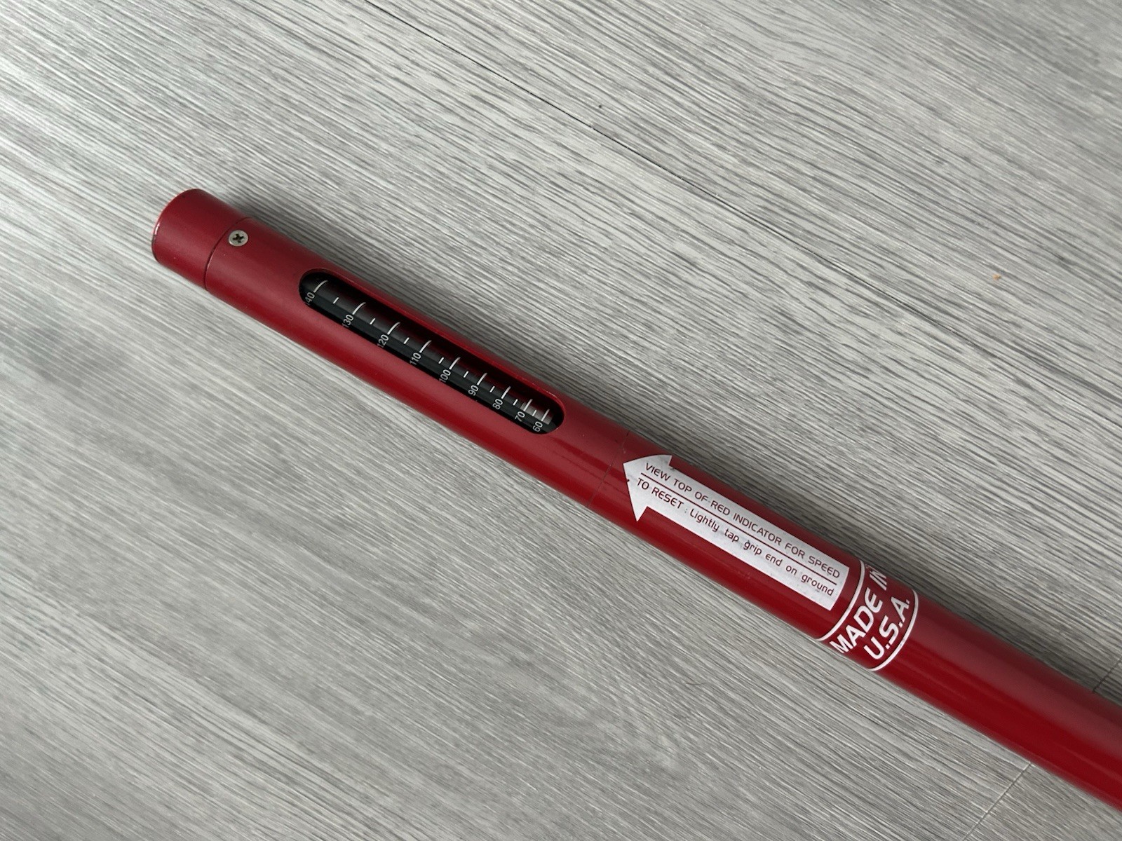 The Speed Stick Golf Swing Trainer & Tempo Aid #P716 Red 48” Made In USA