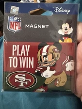 San Francisco 49ers Mickey Mouse Metal 🧲 2.5x3” LICENSED 