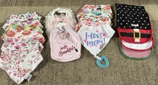 New Bandana Bibs for Infant Girls Set Of 19