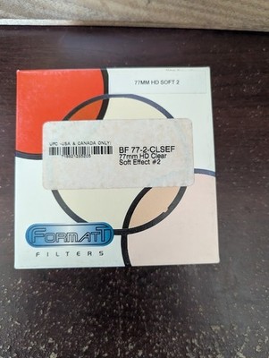 Formatt Hitech 77mm HD Soft Effects Clear 2 Glass Filter MFR#BF 77-2-CLSEF
