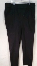 Talbots Women's Size 8 Chatham Ankle Dress Pants Slim Leg Black