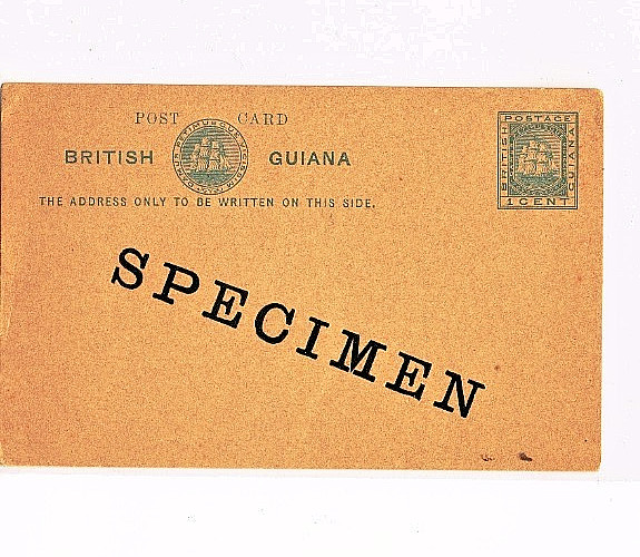 1894 1 Cent Postal Stationery card SPECIMEN