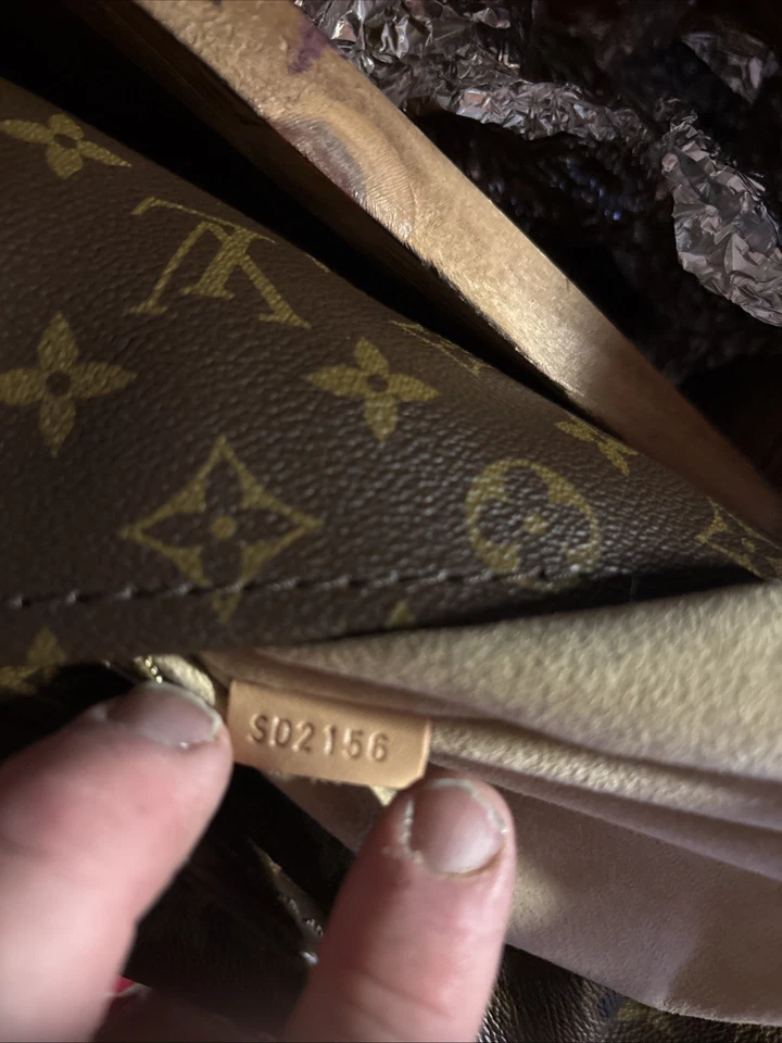 Bolso Louis Vuitton Artístico Monograma Cartera/Bolso con Asa Superior mm Cuero Marrón Foto 3 de 4