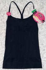 MAIDENFORM Control It Cooling Racerback Black Firm Seamless Tank Top Womens Sz L