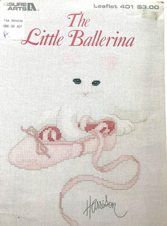 Leisure Arts The Little Ballerina Cross Stitch Pattern Bob Harrison Kitten